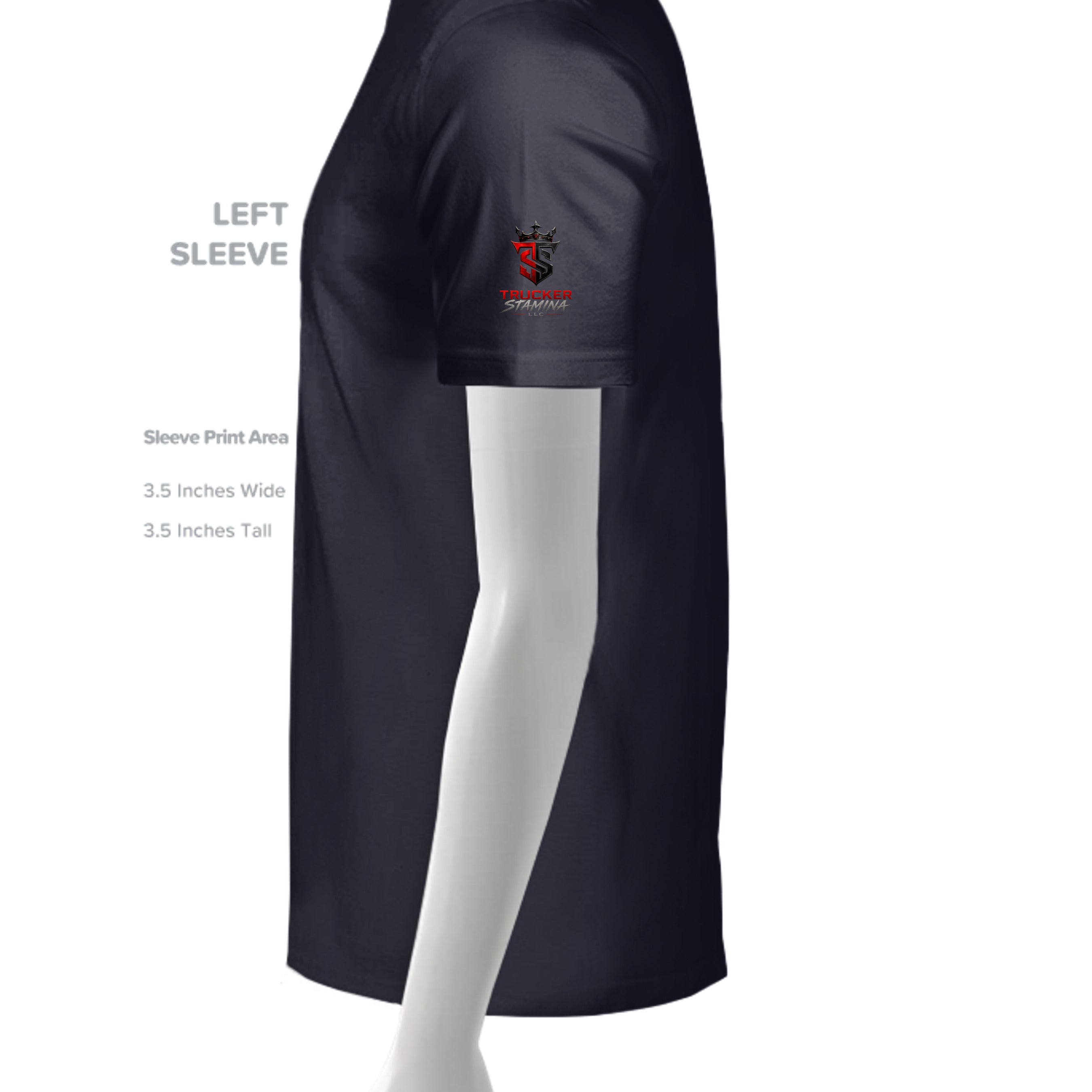 Solid Navy Triblend - 3413C - SLEEVE_LEFT