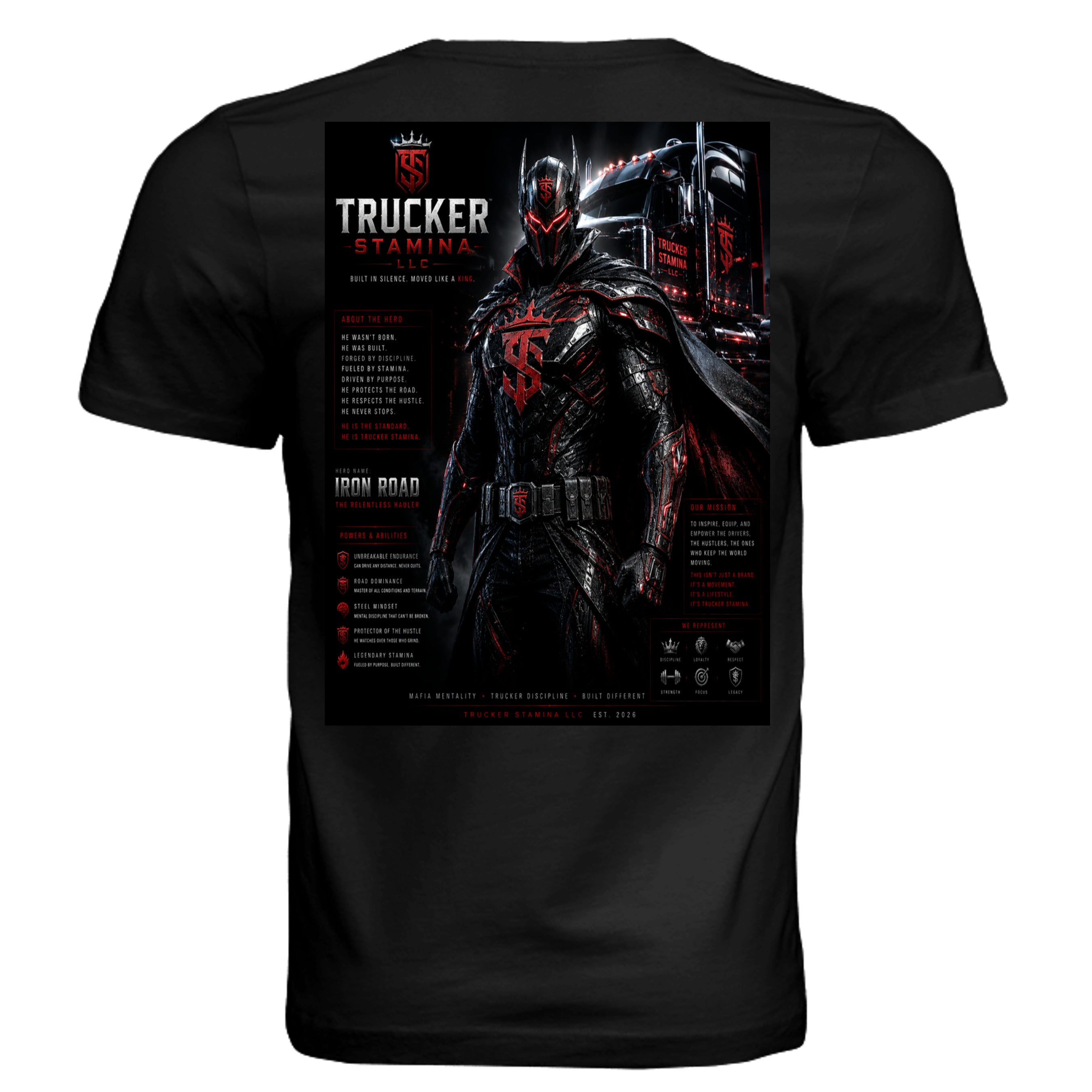 SLD BLK TRIBLEND - 3413C - BACK