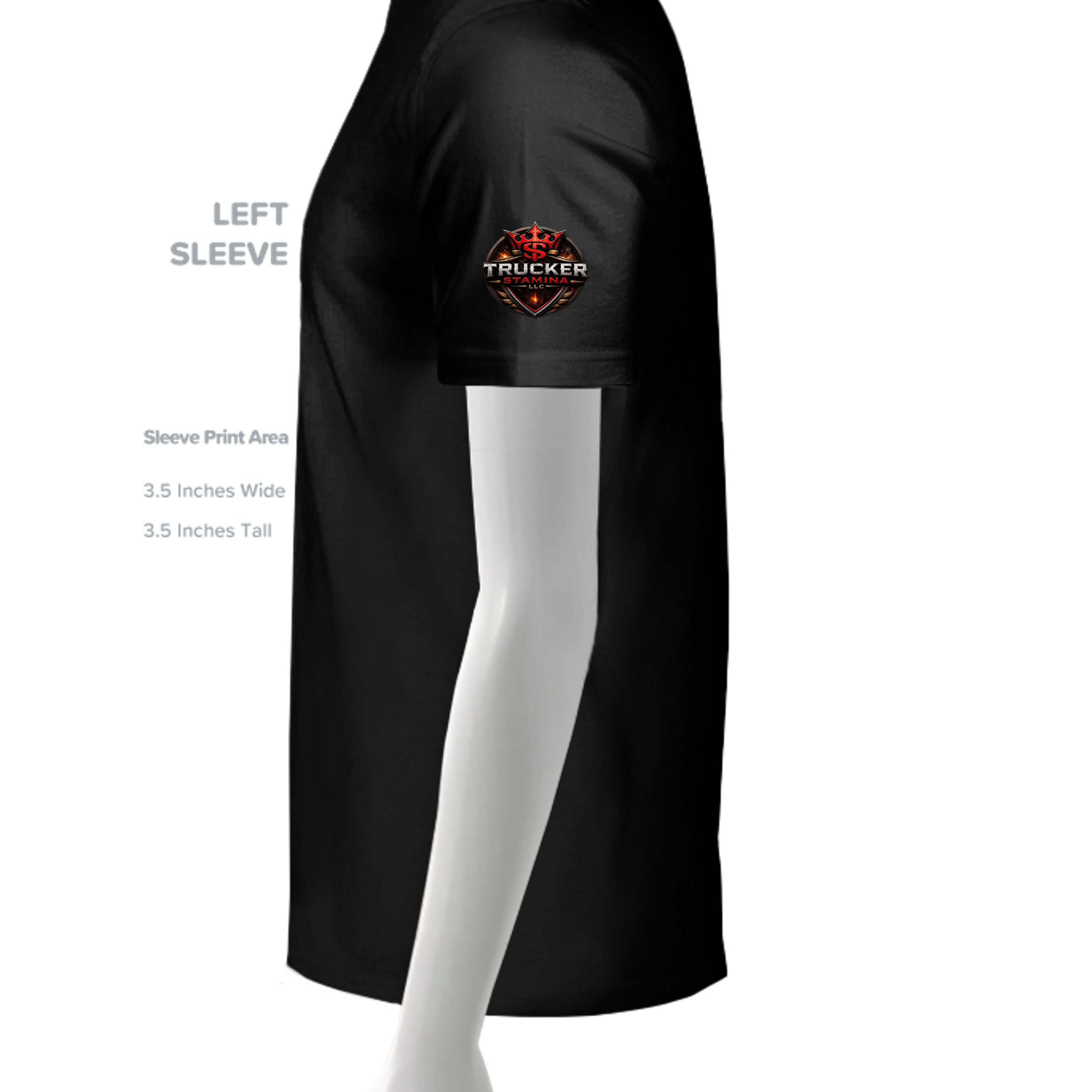 SLD BLK TRIBLEND - 3413C - SLEEVE_LEFT