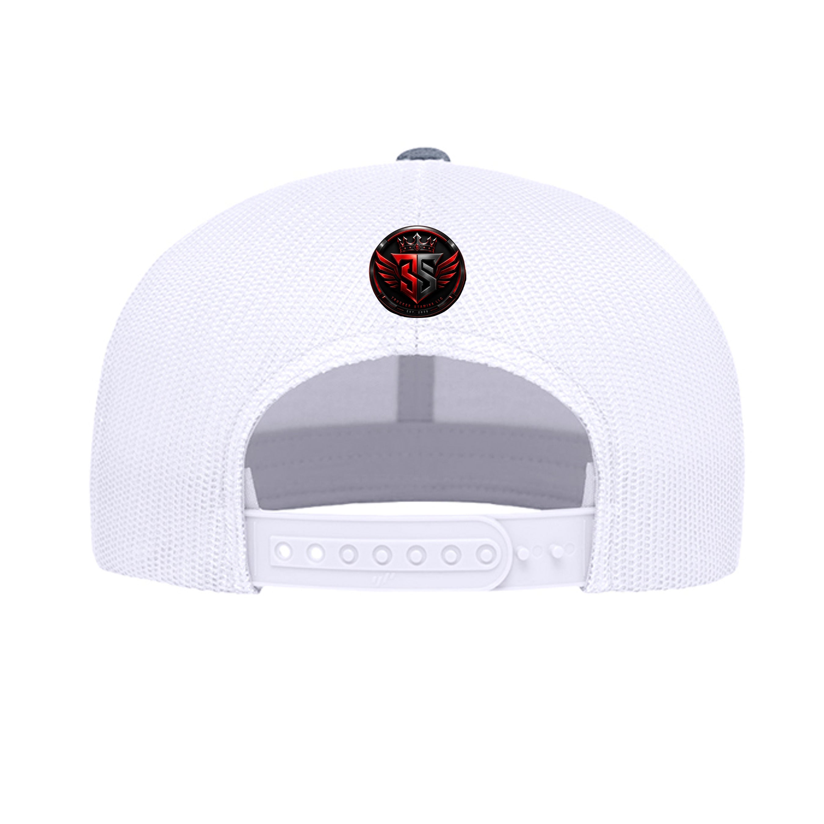 Heather Grey/ White - 6609 - BACK