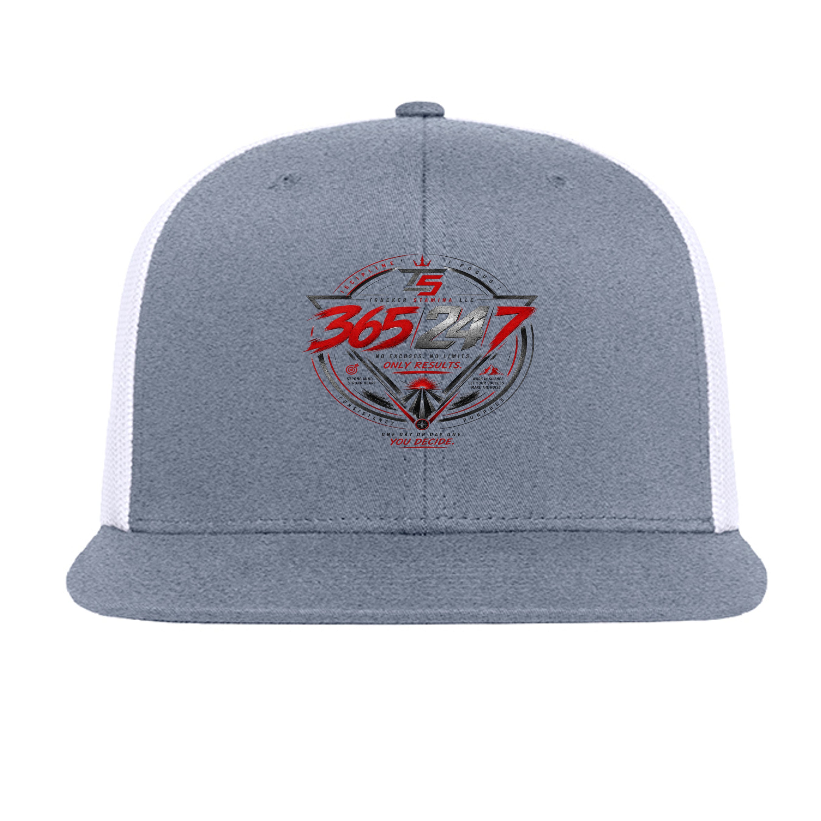 Heather Grey/ White - 6609 - FRONT