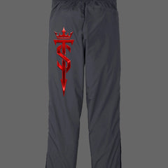 Trucker Stamina Wind Pants — graphite grey, back view