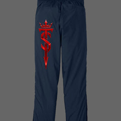 Trucker Stamina Wind Pants — true navy, back view
