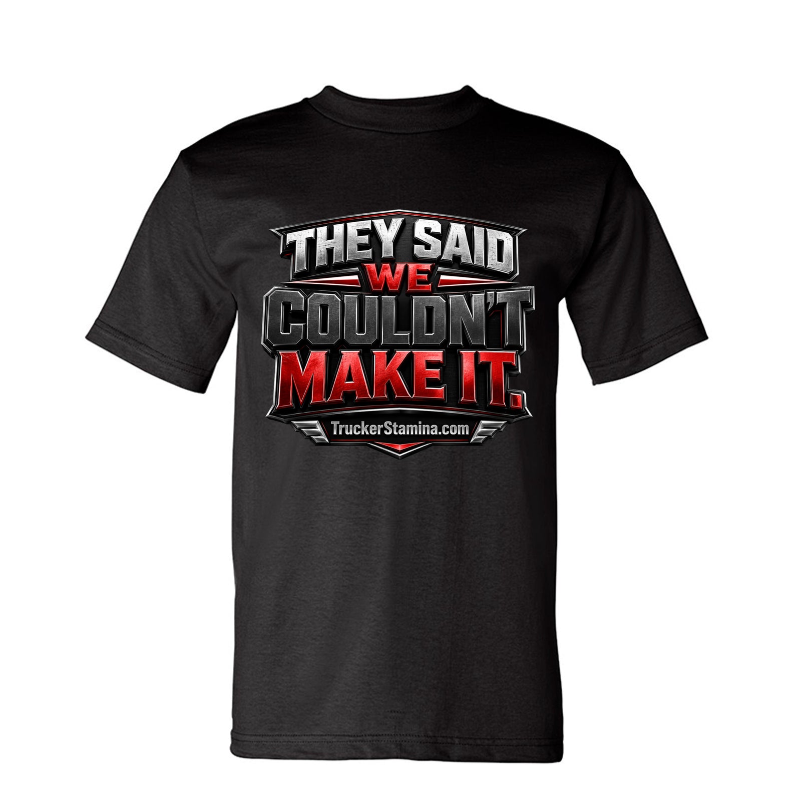 WE MADE OUR OWN LANE TEE — black front