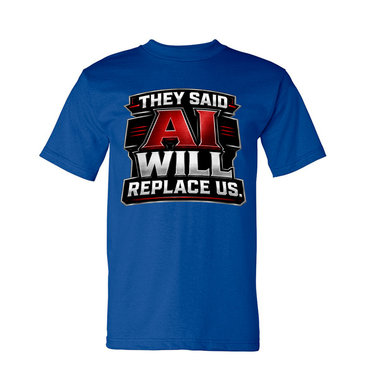HEART, GRIT & SACRIFICE TEE — royal front