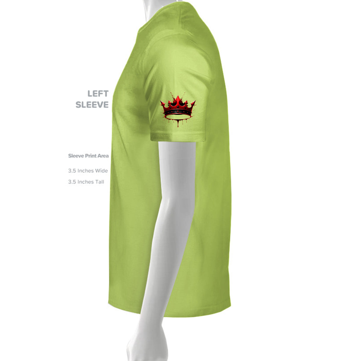 WE DON’T QUIT. WE DELIVER. TEE — lime green sleeve