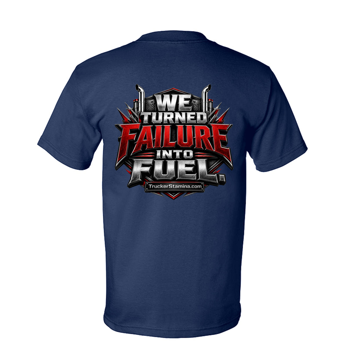 FAILURE INTO FUEL TEE — navy back