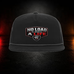 No Load Is Worth a Life Snapback on a premium charcoal studio background